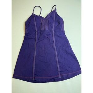 Lululemon‎ Purple Tank Top Built In Bra Yoga Workout Athleisure Size 4